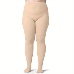 Solid Semi Opaque Control Top Pantyhose