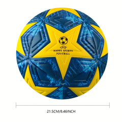 PU Leather Seamless Soccer Ball Standard Size 5 Game Weight Durable Football
