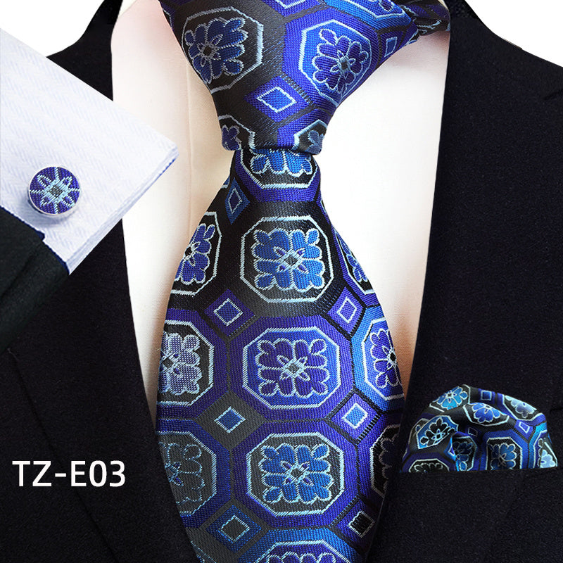 Paisley Waistband Men's Tie Pocket Square Set
