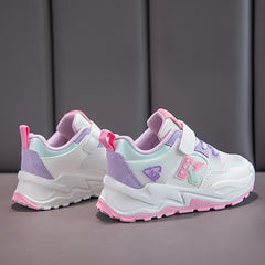 Girls Breathable Low Top Sneakers Anti Slip Outdoor Walking Shoes