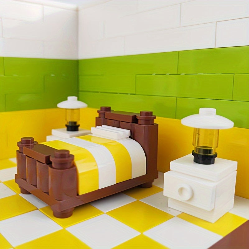 Building Blocks Sleeping Room Bedroom Set Gift
