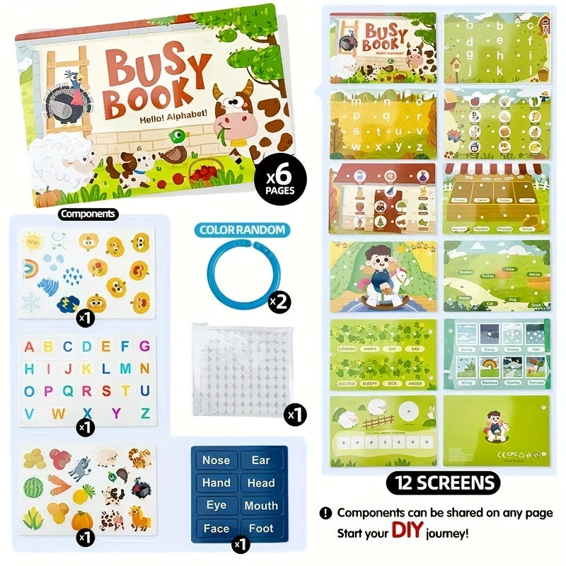 Interactive Gel Vehicle Busy Book for Kids - Enhances Cognitive Skills