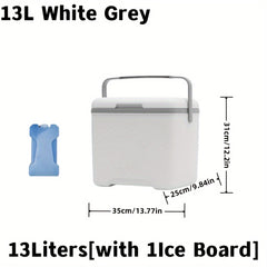 13L Portable Car Incubator Crisper Picnic Grill Fridge Fishing Cooler