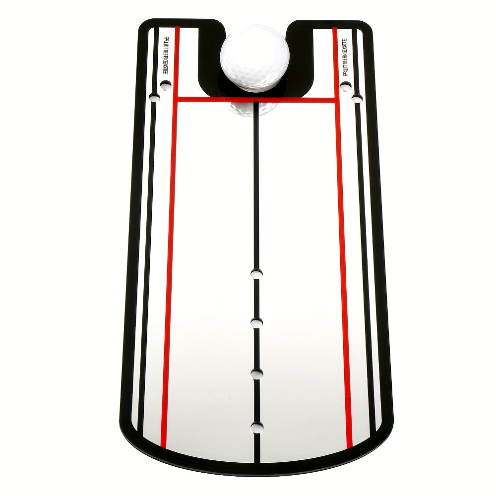 Golf Putting Alignment Mirror Practice Training Aid Portable Corrector
