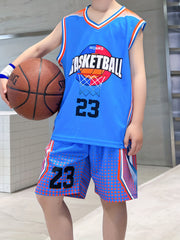 Boys Basketball Tank Top Shorts Set for Summer