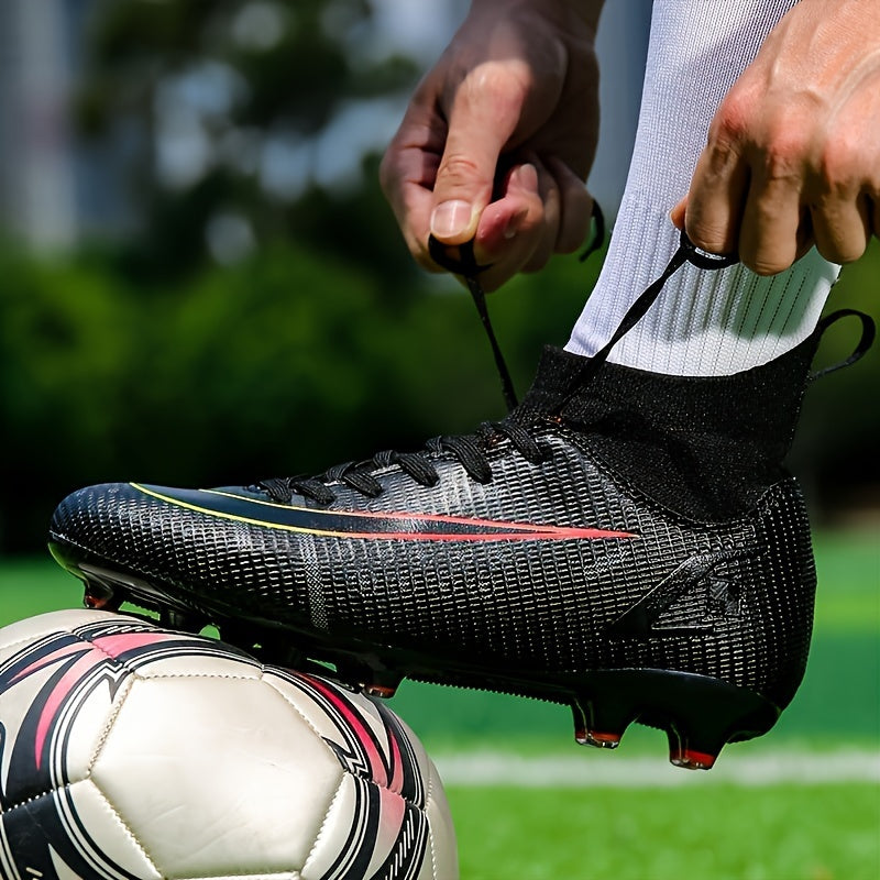 Kid's Spiked Football Cleats for Outdoor Training and Competition