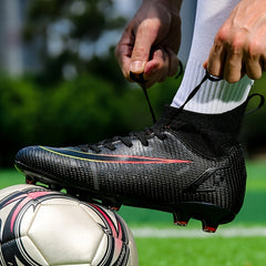 Kid's Spiked Football Cleats for Outdoor Training and Competition