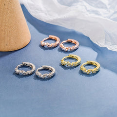 Zircon Decor Wave S925 Silver Earrings & Jewelry for Women