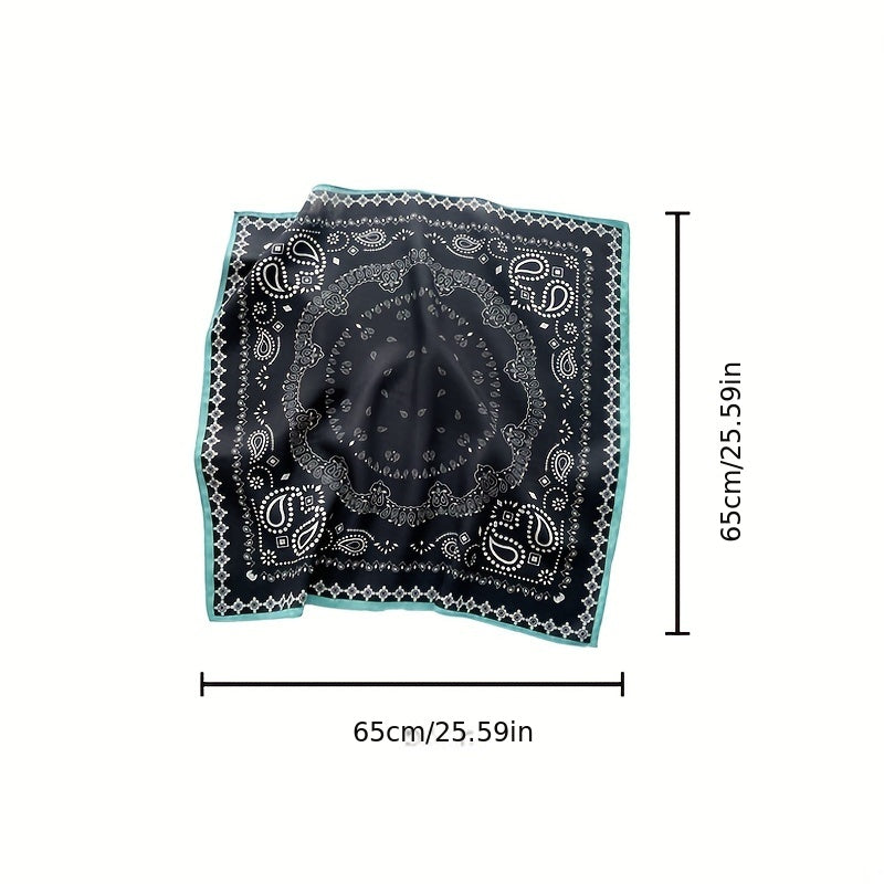 Paisley Print Bandana Shawl Casual Square Scarf Neckerchief Head Wrap
