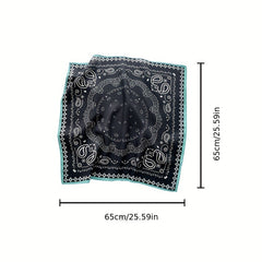Paisley Print Bandana Shawl Casual Square Scarf Neckerchief Head Wrap