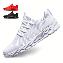 Men's Breathable Woven Running Shoes Lightweight Athletic Sneakers