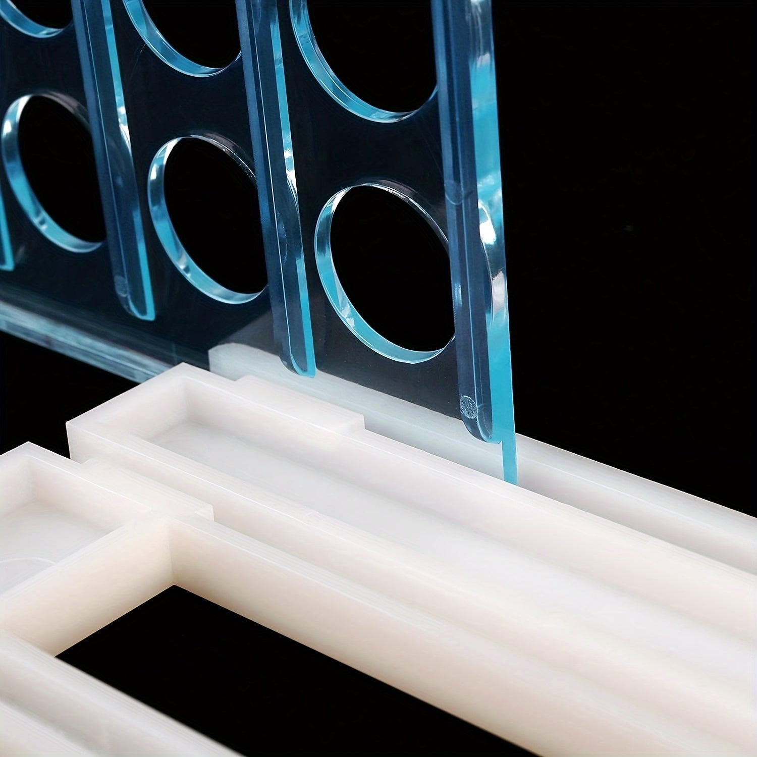 Plastic Test Tube Rack for 13mm 16mm Tubes, Lab Test Tube Holder