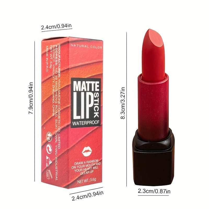 Matte Lipstick Non-Stick Cup Moisturizing High Pigment