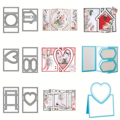 1pc Heart Card Shape Metal Cutting Dies DIY Scrapbooking Album Craft Decoration