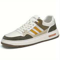 Men's Mesh Skate Shoes Lace Up Comfy Non Slip Sneakers