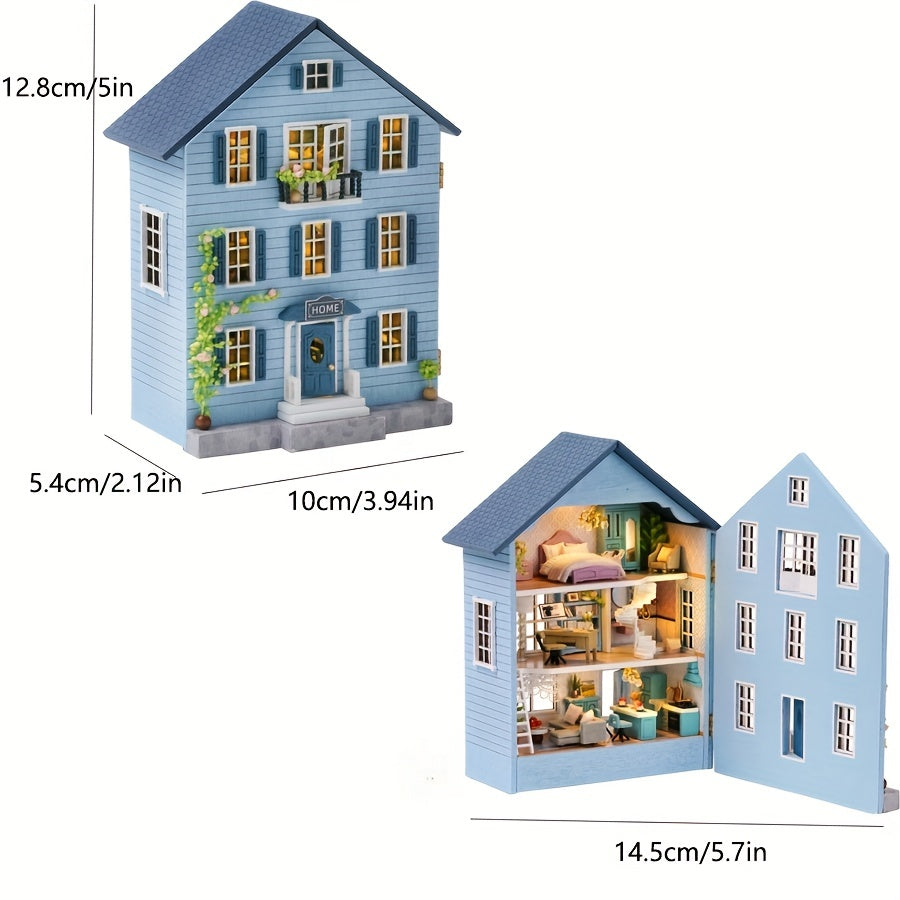 DIY Dollhouse Kit with Furniture & Decorations - Perfect Birthday Gift for Girls