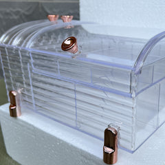 Clear Jewelry Box Case Bracelets Rings Earring Organizer Box