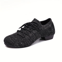 Women's Casual Knitted Trainers Breathable Low Heeled Shoes