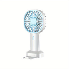 Portable Handheld Fan Rechargeable Cooling Mini USB Fan With Phone Holder