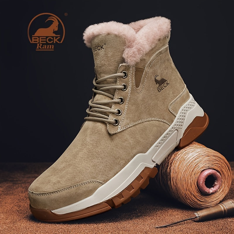 Men's Thermal Snow Boots Windproof Hiking Shoes