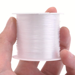 0.8mm Transparent Fish Line Non-Stretch Beading Thread for Jewelry Making