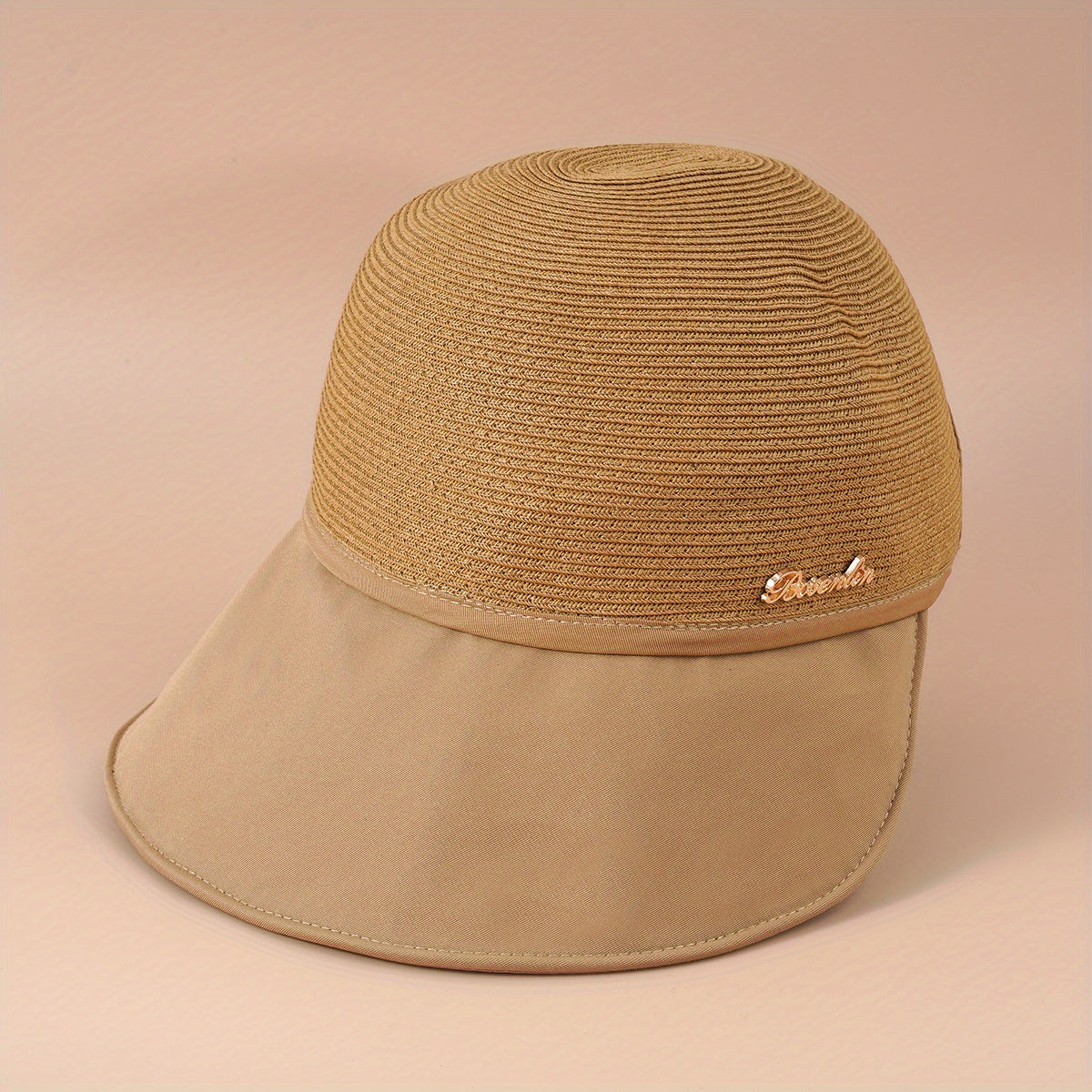 Wide Brim Sun Hat Baseball Cap with Label Patch