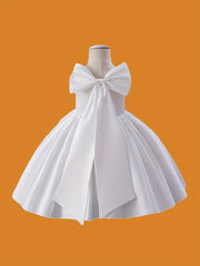 Butterfly Bow Evening Dress for Little Princesses
