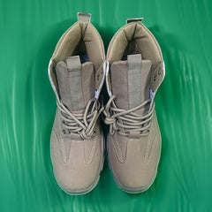Men's High Top Solid Boots Comfy Non Slip Durable Lace Up Shoes