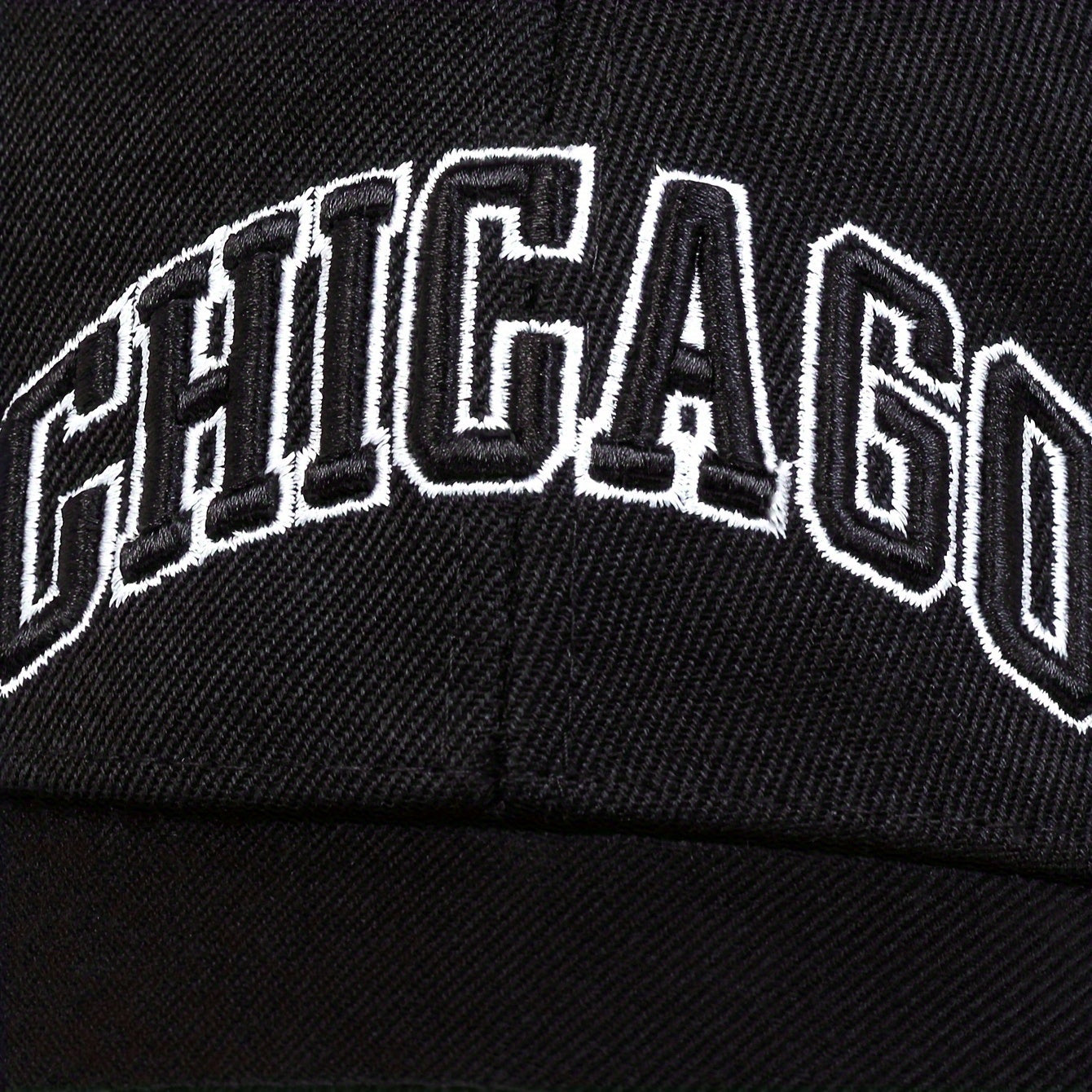 Men's CHICAGO Embroidered Baseball Cap Outdoor Adjustable Sun Hat