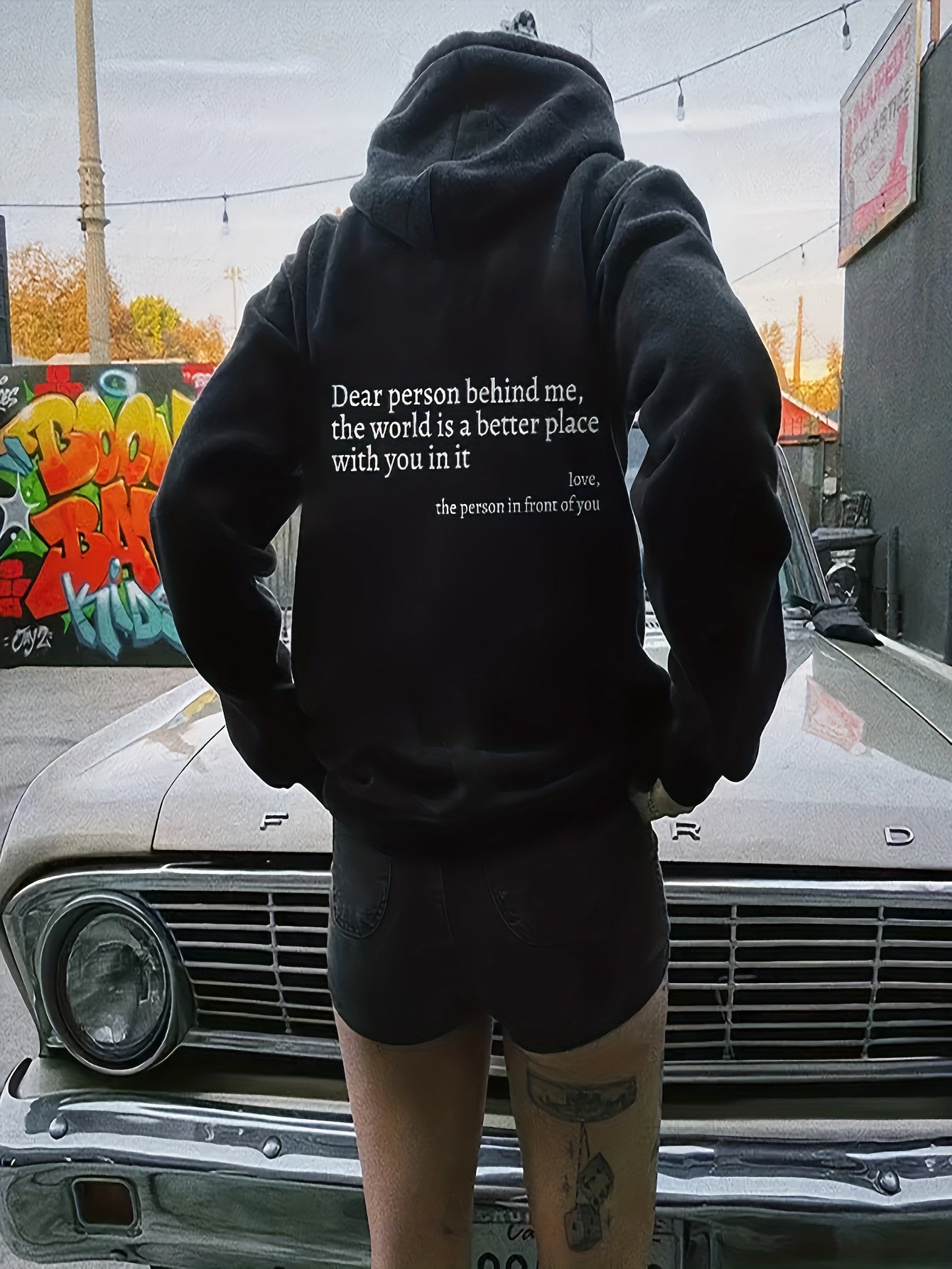 Graphic Casual Sports Hooded Sweatshirt Y2K Hoodie