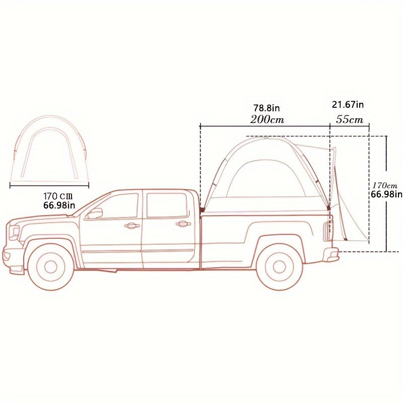 Truck Tent Outdoor Road Trip Car Tent Fishing Tent Waterproof