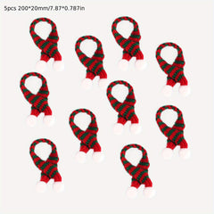 10pcs Mini Knitting Hats for Crafts DIY Ornament Doll Clothes Accessory