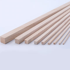 20pcs Paulownia Square Wooden Sticks for DIY Model Making