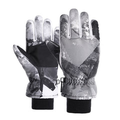 Kids Ski Gloves Winter Waterproof Non-slip Gloves Thickened Fleece