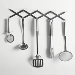 Adjustable Kitchen Pot & Pan Organizer Rack Stainless Steel Storage