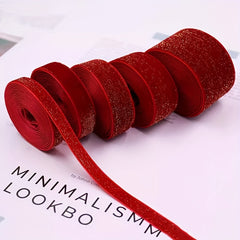 74 Meter Velvet Woven Ribbon Satin Ribbon Red Bow Headband Material
