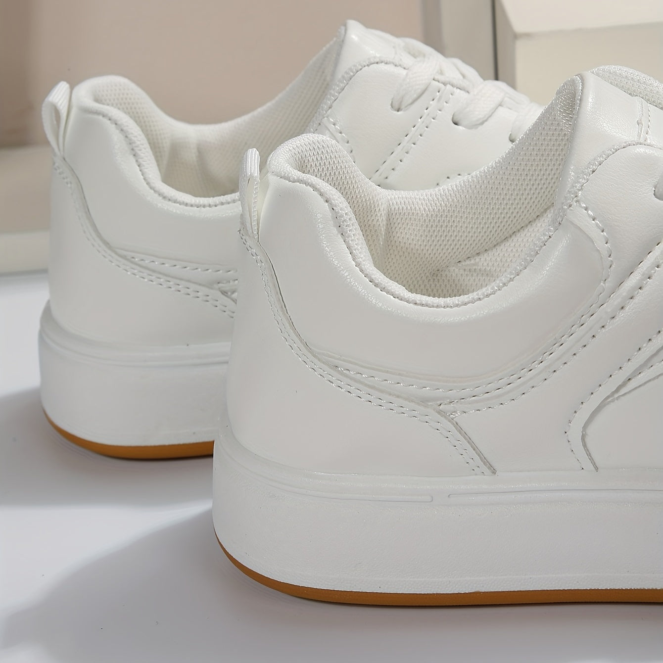 Classic Small Platform Flat Shoes Lace Up Lightweight Sneakers