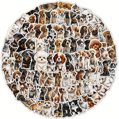 100pcs Baby Dog Graffiti Stickers for Phones Bottles Computers