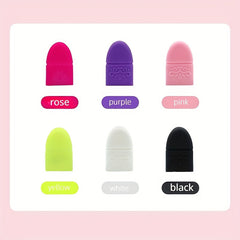 5pcs Wearable Nail Pads Nail Polish Removal Cap Reusable Silicone Nail Cover