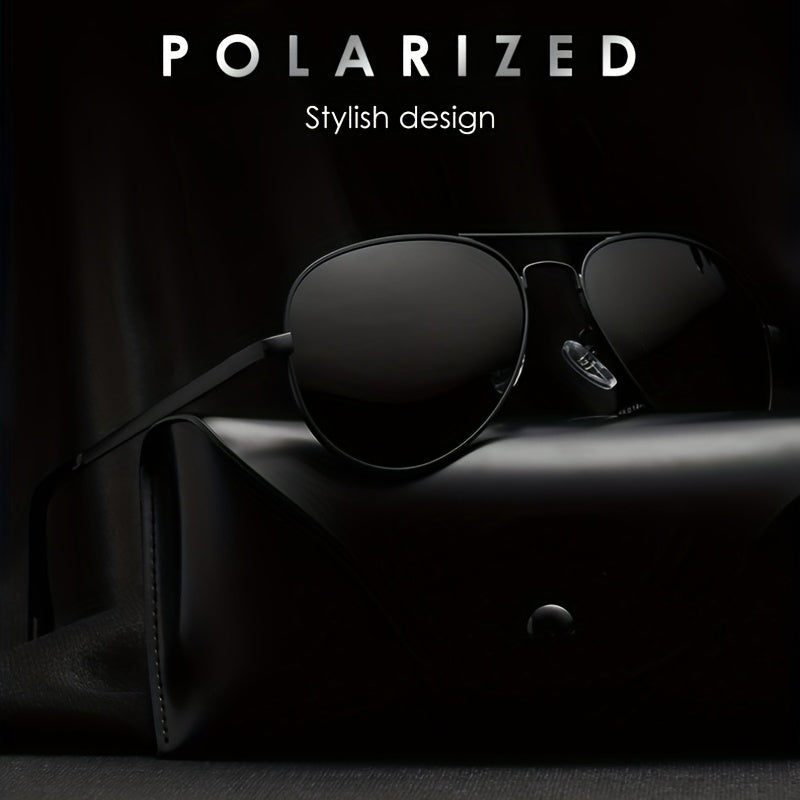 Men's Aviator Sunglasses Anti Glare UV Resistant