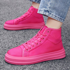 High Top Lace Up Canvas Shoes Men's Footwear