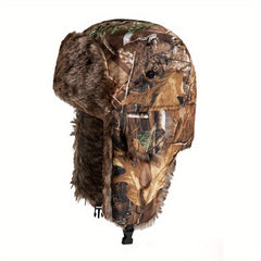 Camouflage Fleece Thermal Hat With Ear Protection
