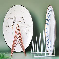 Art Deco Desktop Shelf Magazine Creative Desk Iron Small Bookcase