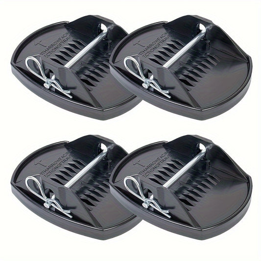 4pcs RV Caravan Jack Pads Leveller Wheel Foot Leg Support Adapter
