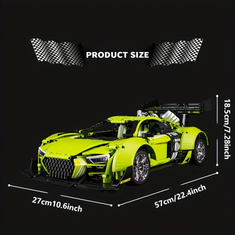 3358pcs 1 8 Mechanical Sports Car Building Block Model Splicing