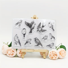 Bird Stamp Painting Tool DIY Scrapbook Decoration Silicone Clear Stamp