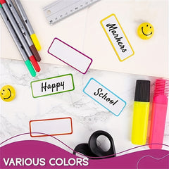 27pcs Magnetic Dry Erase Labels 9 Colors Whiteboard Locker Fridge School Office