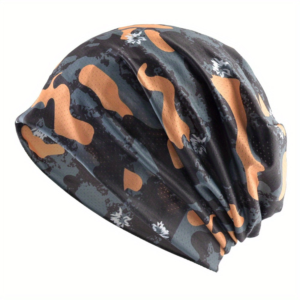 Unisex Camo Sunshade Pullover Hat for Outdoor Activity