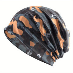 Unisex Camo Sunshade Pullover Hat for Outdoor Activity
