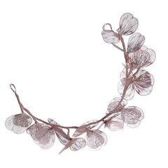 Golden Leaf Pearl Headband Vintage Baroque Hair Piece